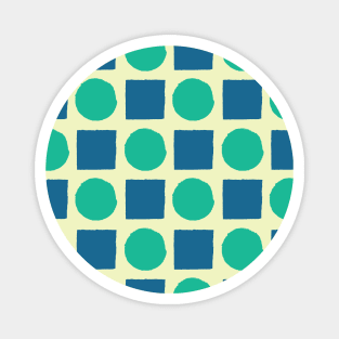Square and Circle Seamless Pattern 016#001 Magnet